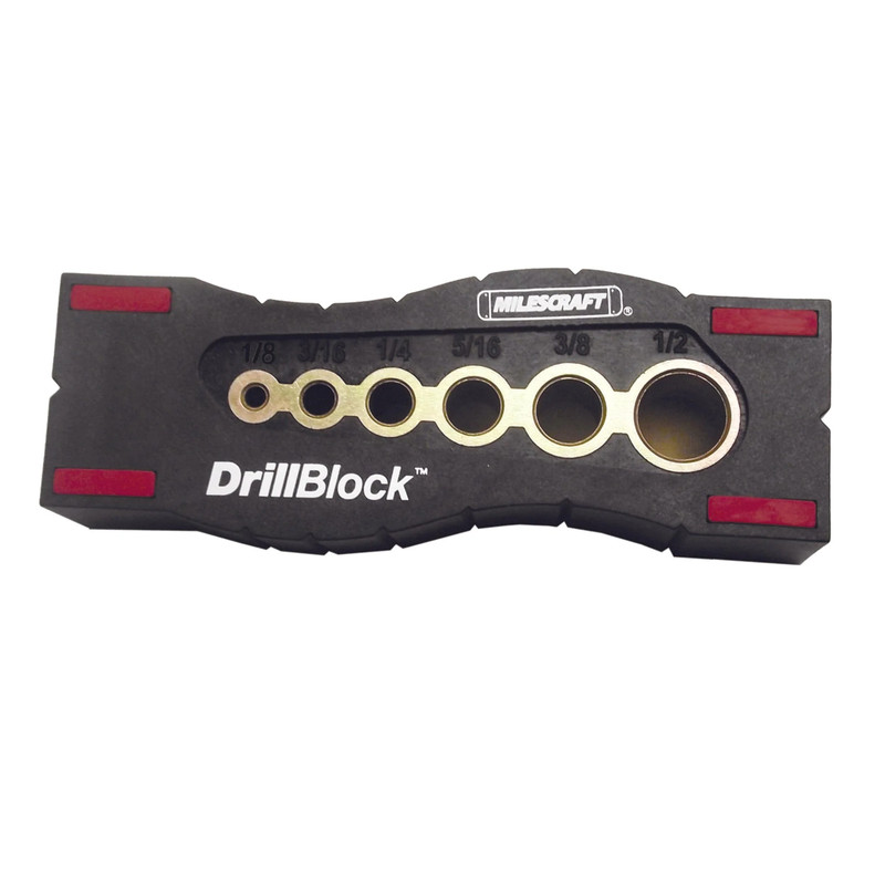 DrillBlock - Hand-Held Drill Bit Drilling Guide - Measurement System:Imperial